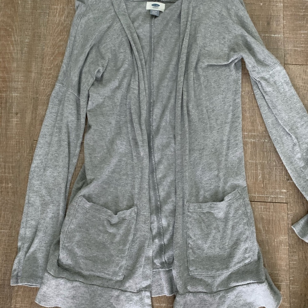 Gray old navy cardigan